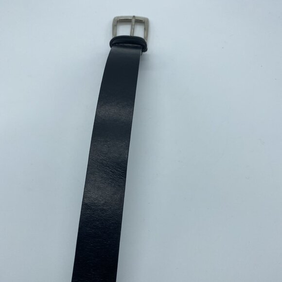 NY Jeans Black Genuine Leather Belt Women's Size L - Picture 5 of 11
